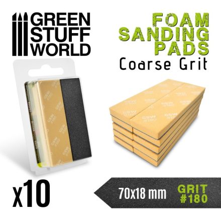 Green Stuff World Foam Sanding Pads 180 grit