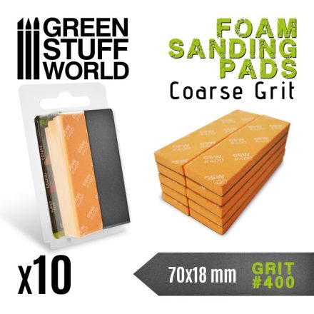 Green Stuff World Foam Sanding Pads 400 grit