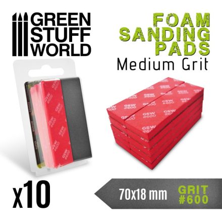 Green Stuff World Foam Sanding Pads 600 grit