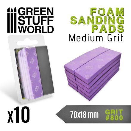 Green Stuff World Foam Sanding Pads 800 grit