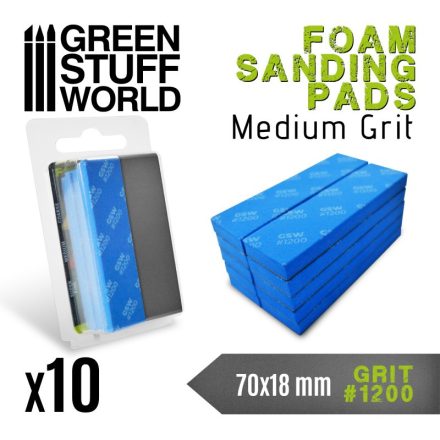 Green Stuff World Foam Sanding Pads 1200 grit