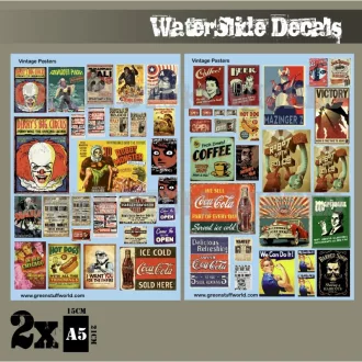 Green Stuff World Vintage Posters matrica