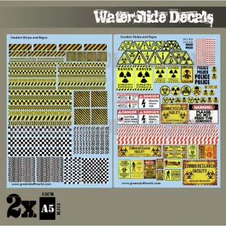 Green Stuff World Caution Strips and Signs matrica