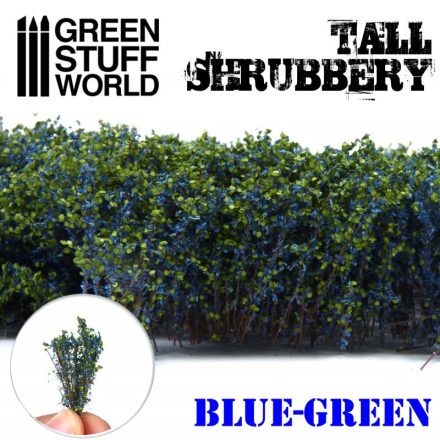 Green Stuff World Tall Shrubbery - Blue Green