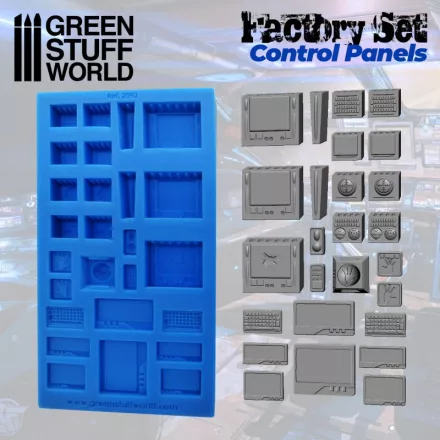 Green Stuff World szilikon forma Control Panels