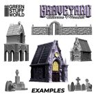 Green Stuff World Silicone Moulds - GRAVEYARD