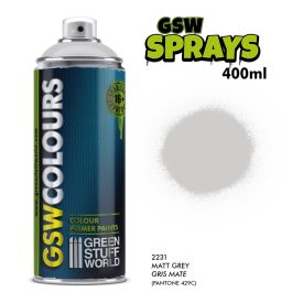   Green Stuff World SPRAY Primer Colour Matt Grey 400ml alapozó festék