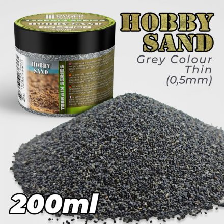 Green Stuff World Thin Hobby Sand - Dark Grey 200ml