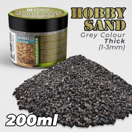 Green Stuff World Thick Hobby Sand - Dark Grey 200ml