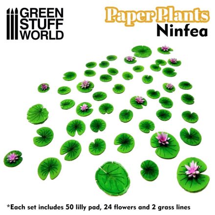 Green Stuff World Paper Plants - Lilly Pads