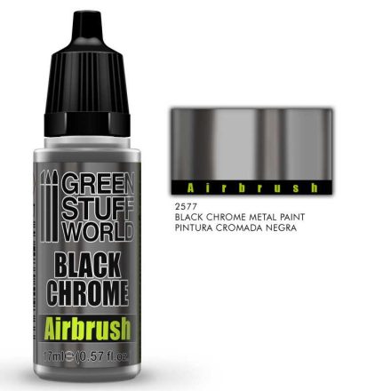Green Stuff World Black Chrome Paint - Airbrush festék