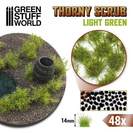 Green Stuff World Thorny Scrubs - LIGHT GREEN