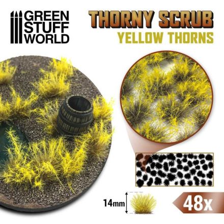 Green Stuff World Thorny Scrubs - YELLOW THORNS