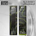 Green Stuff World SILVER SERIES (S) - Kolinsky Brush Set (Serie-S)