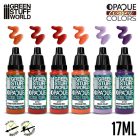 Green Stuff World Paint Set - Opaque Paint Set - Warm Colours