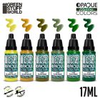 Green Stuff World Paint Set - Opaque Paint Set - Green Colours