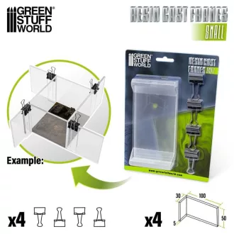   Green Stuff World Resin Cast Frames Small - Öntőkeret műgyantához