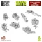 Green Stuff World 3D printed set - Dead Skeletons makett (1:48)
