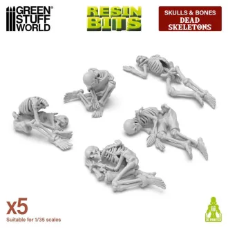  Green Stuff World 3D printed set - Dead Skeletons makett (1:35)