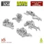 Green Stuff World 3D printed set - Dead Skeletons makett (1:35)