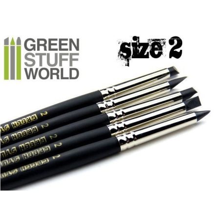 Green Stuff World formázó szilikon ecset 2 - BLACK FIRM