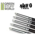 Green Stuff World formázó szilikon ecset 0 - WHITE SOFT