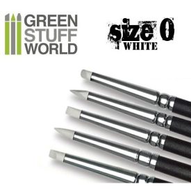 Green Stuff World formázó szilikon ecset 0 - WHITE SOFT