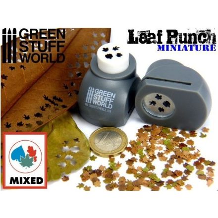 Green Stuff World Miniature Leaf Punch GREY