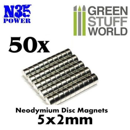 Green Stuff World N35 Neodymium mágnes 5x2mm