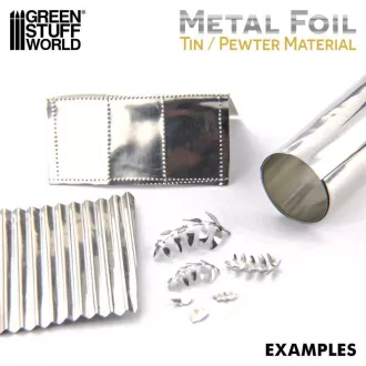 Green Stuff World Flexible Metal Foil - TIN / PEWTER