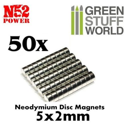 Green Stuff World N52 Neodymium mágnes 5x2mm