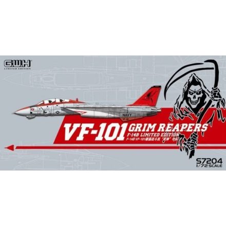 Great Wall Hobby Grumman F-14D Tomcat VF-101 "Grim Reapers" makett