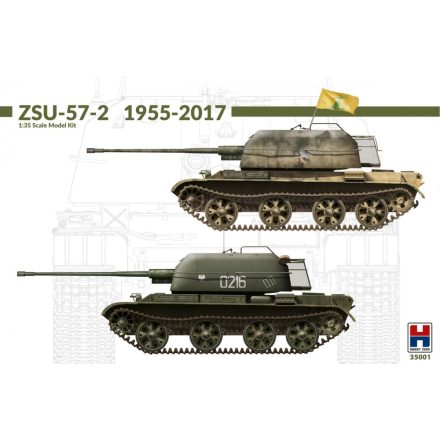 Hobby 2000 ZSU-57-2 1955-2017 w/bonus (11 Painting and Marking ) makett