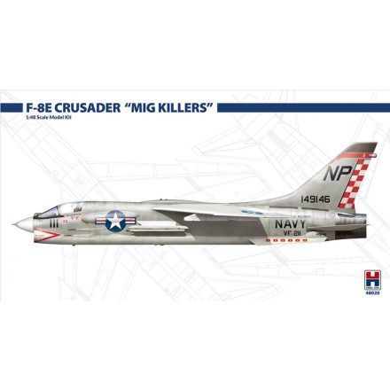 Hobby 2000 F-8E Crusader "MIG Killers" makett