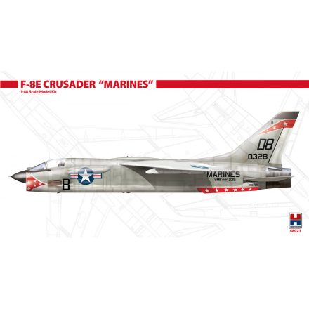 Hobby 2000 F-8E Crusader "Marines" makett
