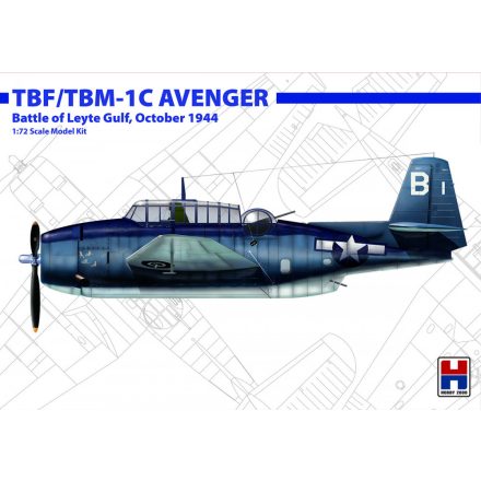 Hobby 2000 Grumman TBF/TBM-1C Avenger Oct. 1944 makett