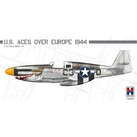 Hobby 2000 North-American P-51B Mustang US Aces over Europe makett