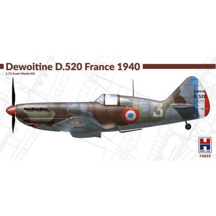 Hobby 2000 Dewoitine D.520 France 1940 makett