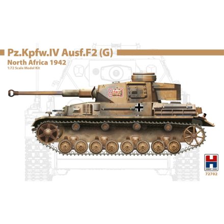Hobby 2000 Pz.Kpfw.IV Ausf.F2 (G) North Africa 1942 makett