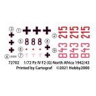 Hobby 2000 Pz.Kpfw.IV Ausf.F2 (G) North Africa 1942 makett