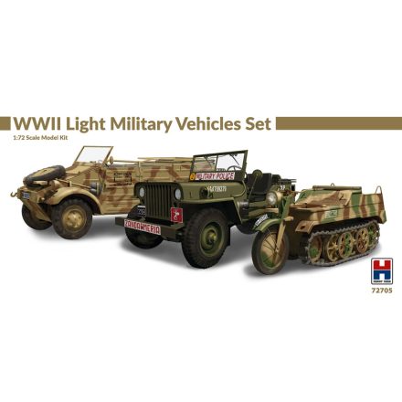 Hobby 2000 WWII Light Military Vehicles Set makett