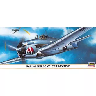 Hasegawa F6F-3/5 Hellcat Cat Mouth - katonai repülő makett