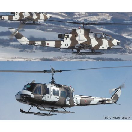 Hasegawa Bell AH-1S Cobra Chopper and Bell UH-1H Iroquois (2 kits) makett