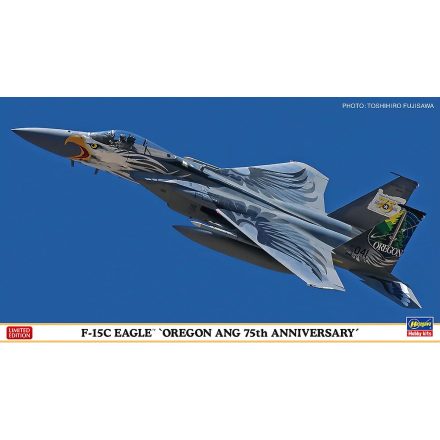 Hasegawa F-15C Eagle Oregon ANG 75th Anniversary makett