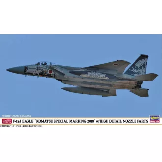   Hasegawa F-15J Eagle 'Komatsu Special Marking 2018' w/High Details Nozzle Parts - katonai repülő makett