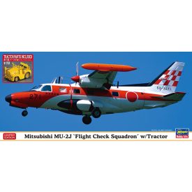   Hasegawa Mitsubishi MU-2J 'Flight Check Squadron' w/Tractor makett