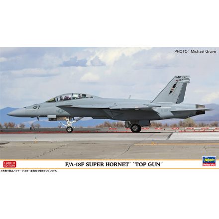 Hasegawa McDonnell-Douglas F/A-18F Super Hornet "TOP GUN" makett