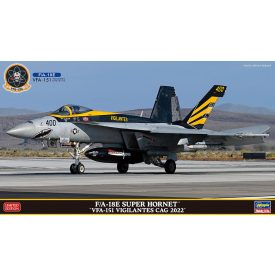   Hasegawa F/A-18 E Super Hornet - "VFA-151 Vigilantes CAG 2022" makett