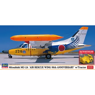   Hasegawa Mitsubishi MU-2 A - Air Rescue Wing 50th Anniversary with Tractor - katonai repülő makett