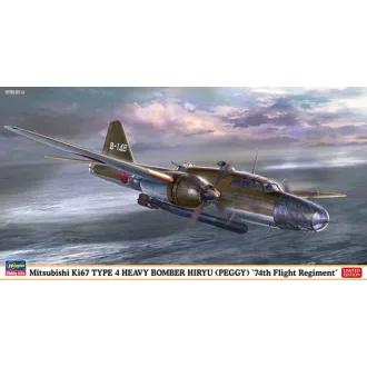   Hasegawa Mitsubishi Ki-67 Type 4 Heavy Bomber Hiryu (Peggy) - 74th Flight Regiment makett